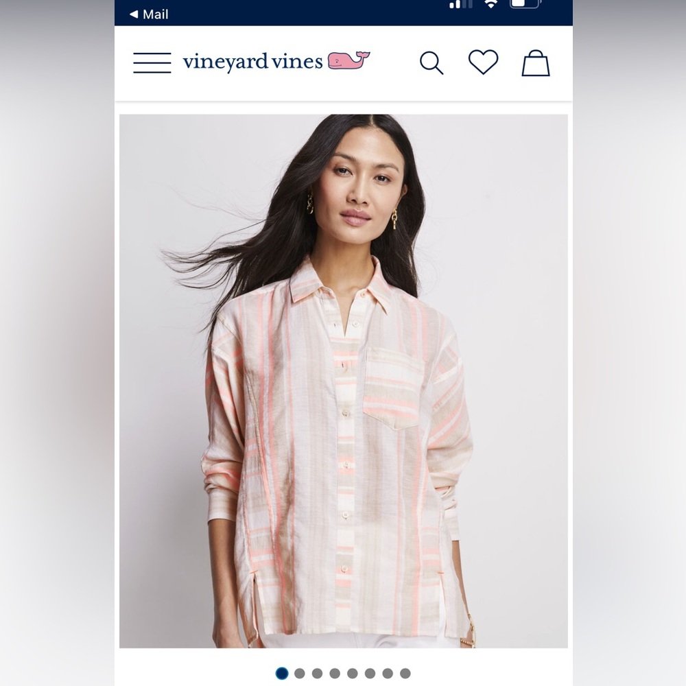 Vineyard Vines Linen Button Down Shirt